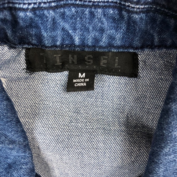 Tinsel Squad distressed patch denim jacket - Picture 7 of 9